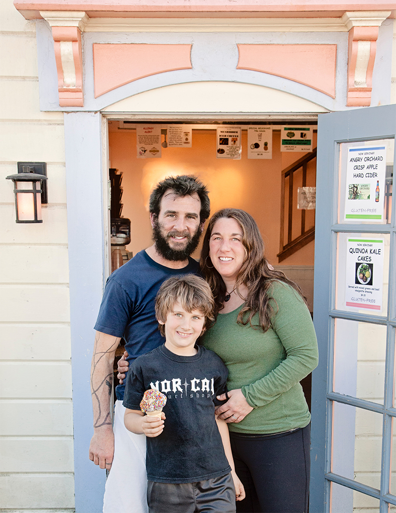 S.A. Ephraim, Ruth Rosenblum and Yoel Ephraim of Frankie's Mendocino, Ca